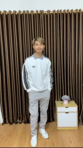 Sweater Polos Pria Lengan Panjang Distro Motif Print Basic