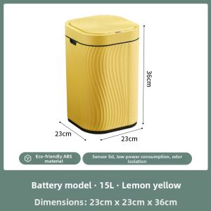 Automatic Induction Lid Intelligent Trash Bin for Home