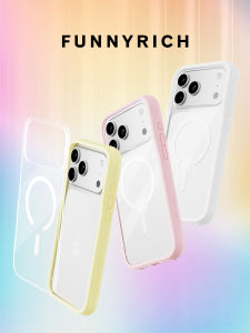 FUNNY RICH | Magnetic Stand Transparent Silicone Case for iPhone