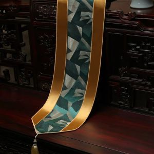 New Chinese Style Table Flag Luxury Tablecloth High-end Tea Table TV Cabinet Cloth Tea Table Cloth Art Bed Flag Home Decor