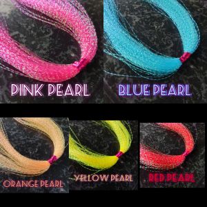 Aurora Thread Bulu Mutiara Glow In The Dark 35cm Tebal Multicolour