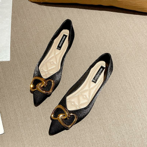 Saint Silen Womens Pointed Toe Flat Heel Cotton Linen Shoes Super High Heel Lazy Shoes Soft Sole Rubber Cowhide Interior