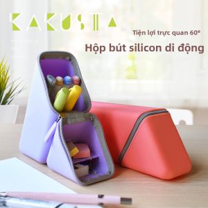 Multifunctional Silicone Standing Pencil Case
