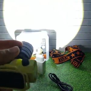Senter Kepala Zoom 100Watt Senter Kepala Led Super Terang Kiseki Ck-Zoom5F 100W | Senter Kepala Anti Air | Senter Kepala Led Zoom Kiseki ~ BRO
