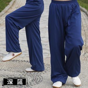New Modal Silk Tai Chi Pants Summer Dance Martial Arts Practice Eight Pieces of Silk Lantern Men Women Fitness Yoga Sports Wear