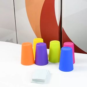 (Ready Stock) Stacking Cup Toy Building Stacking Blocks Cup Tower Toy Kids Montessori Early Learning Cups Board Game Gifts