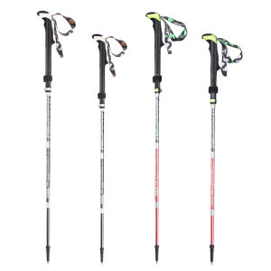 【HOSPORT】ไม้เท้าเดินป่า 1 ชิ้นเพลาปรับได้น้ำหนักเบาไม้เท้าพับได้สำหรับการเดินป่าและแบกเป้