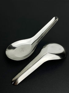 Stainless Steel Short Handle Deep Bowl Soup Spoon Adult Dinnerware Household Children Eating Spoon Short Handle Spoon