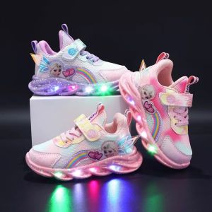 Sepatu Anak Frozen Elsa Premium New Import Murah Lampu LED