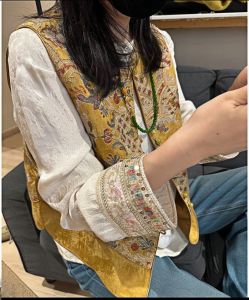 YINGDAI | Elegant Youthful Chinese-Style Embroidered Vest