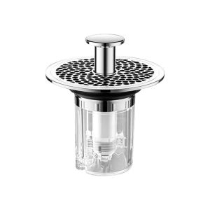 Face Basin Leak Plug Bathroom Accessories Pressure Type Kitchen Sink Drainage Device Odor Control Anti-Clogging Filter Net