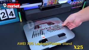 Awei X25 Laptop Stand Flexible Holder Laptop Holder Desktop Stand Folding Tablet Holder Awei Stand
