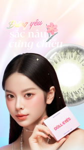 Kính áp tròng DOLL EYES - Milia olive brown