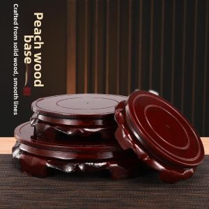 Round Display Pedestal Wooden