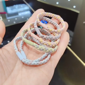 3 PCS IKAT RAMBUT ELASTIS AKSEN TALI KEPANG GAYA UNTUK WANITA / IKAT RAMBUT KEPANG 3 IN 1 AESTHETIC MODEL KOREAN RAINBOW/ IKAT RAMBUT