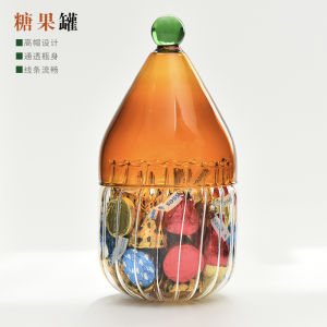 Christmas Hat Candy Jar Good-looking Color Sucrier Kitchen Storage Bottle Melon Seeds Snack Nut Storage Jar with Lid