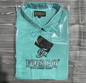 KEMEJA PRIA FORMAL FUSCO WARNA HIJAU TOSCA/KEMEJA POLOS LENGAN PANJANG
