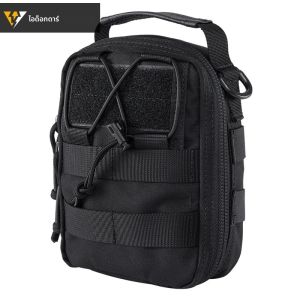 IDOGEAR MOLLE First Aid Pouch - 500D ไนลอน EDC Utility Bag สําหรับล่าสัตว์ IFAK Medical Kit 3523
