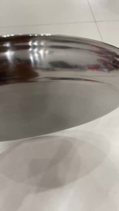 Mâm Tròn Sâu 3cm Inox Hữu Hạnh Size 50cm