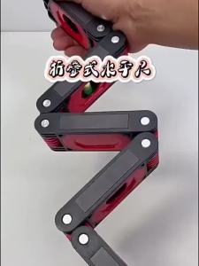 High Precision Folding Level Ruler Multi Angle Measuring Tool Magnetic Leveler Woodworking Tool For Home Decoration Construction