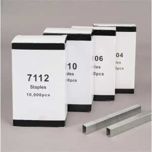 2000pcs Staple Pins for 7116 Framing Tacker Pneumatic Stapler Nail Tools 22Ga Long Nose 6-16mm Staples Pneumatic Tacker Nails