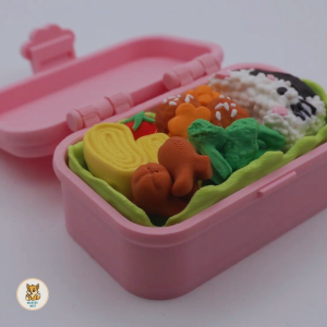 Bento Clicker Desk Toy Kawaii Gift Pink Cat Paw Box