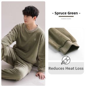 JIALEFEN | Thick Warm Flannel Pajamas