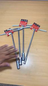 【Original+24hours delivery】4pcs T Wrench Socket Wrench Set Labor-saving Wrench Auto Maintenance Tool Extended Hexagonal T Socket Spanner 8/10/12/14mm