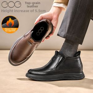 GOG | Height Increasing Warm Leather Shoes for Men