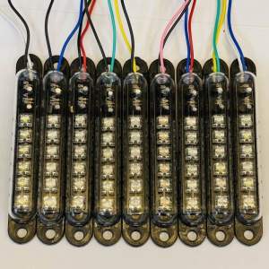 ไฟแป้นดำ​ แบบกระพริบ​ 12โวลท์  สีเหลือง  ใช้เป็นอุปกรณ์เสริมตกแต่งรถยนต์ ร้านค้า