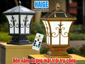 HAIGE Đèn trang trí sân vườnnhôm đúc cao cấpbền bỉ bảy màu ánh sángpin 3600mAh.Chiếu sáng 8-12 giờ