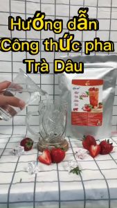 Trà Dâu(5 gói 5kg)Hàng Công Ty Thơm Ngon Chuẩn Vị Dễ Pha Nước Uống Giải Khát Thanh Nhiệt Tươi Mát