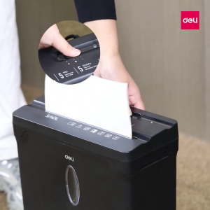 Deli 10L High Capacity Paper Shredder 5 Sheets Automatic Paper Shredder 4 Level Confidentiality Shredding Machine