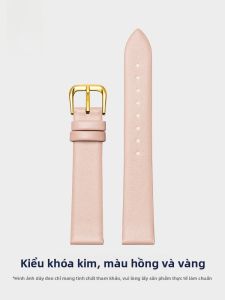 GANG JUE | Dây Đeo Đồng Hồ Da Mỏng Mềm với Khóa Bướm