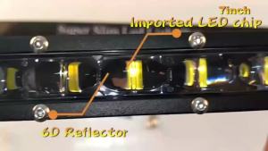 Super Bright LED Light Bar Offroad 8" 12V 24V Spotlight Barra LED Work Light for Lada Truck 4x4 SUV ATV Car Driving Fog Light