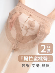 ถุงน่องผ้าไหมบางฤดูร้อน ถุงน่องผู้หญิงเนื้อผ้าตาข่ายแบบธรรมชาติ ถุงน่องป้องกันหน้าท้อง กระชับสัดส่วน สวยงาม ถุงน่องผ้ากำมะหยี่ ปลายเท้าลูกไม้เสริมความแข็งแรง 5D