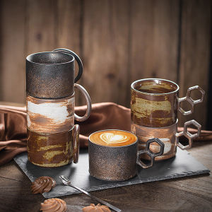 Creative Retro Coarse Ceramic Drip Coffee Mug
