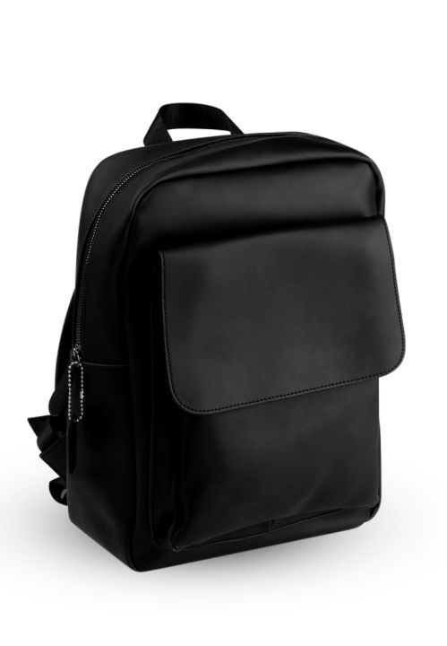 black leather backpack philippines Roll Top | 15" Laptop Backpack | Leather Backpack For Men day use as a book bag Shigetsu KOKUBU Leather Backpack for