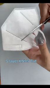 EPSHOME 50PCS KN95 Face Mask 5ply Protection KN95 Mask Washable N95 Mask for Adult Reusable Protection 5-Layers Disposable Protective Face Mask