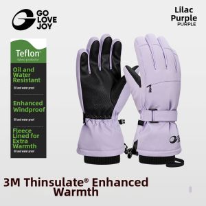 Golovejoy | Touch Screen Waterproof Windproof Thick Insulated Ski Gloves