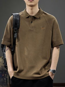 Áo Thun Polo Tay Ngắn Cổ Bẻ Phong Cách Mỹ Cổ Điển Dành Cho Nam Mùa Hè Rộng Rãi Thời Trang Thường Ngày Bằng Cotton Polyester
