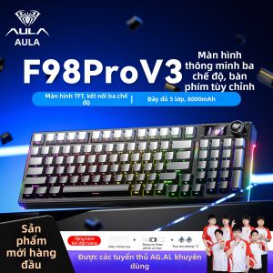 AULA | Bàn Phím Cơ Chơi Game Không Dây Bluetooth Ba Chế Độ