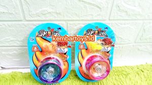[BELI 2 GRATIS 1 PCS YOYO EMOJI] 818G Mainan Anak Mainan Yoyo Shock Metalik Warna Random