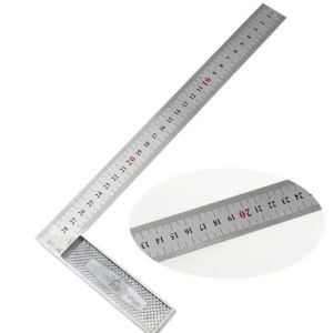 300mm Aluminum Handle with Stainless Steel Scale Right Measuring Angle Square Ruler