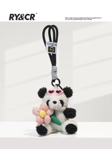 Rycr Original แว่นตากันแดดดอกไม้หมีกระเป๋ารถพวงกุญแจจี้หัวใจสาว การ์ตูน น่ารัก ทันสมัย กระเป๋าอุปกรณ์เสริม