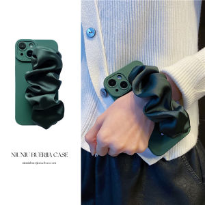 Oppo Reno14 Pro+ Womens Style Silk Folded Bracelet Phone Case Creative Protective Cover Elastic Band Soft Silky Material