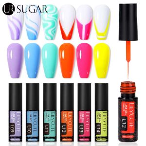 UR SUGAR 5ml Nail Art Line Polish Gel Kit 14 Colors For UV/LED Paint Nails Drawing Polish DIY Painting Varnish Liner Gel Tool