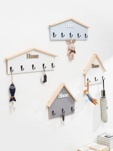 Minimalist Modern Home Decoration Hook Entrance Entrance Entrance Hole-Free Key Storage Storage Rack Wall Decorations Blocking