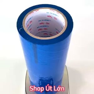 Băng keo màu xanh dương OPP rộng 7cm dài 75 mét lõi giấy 3mm 1 cây 4 cuộn giá tại xưởng