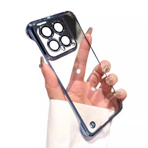 Ultra-Thin Magnetic Frameless Xiaomi 14 Ultra Phone Case Full Protection with Lens Cover Hard Shell Transparent Design New Model